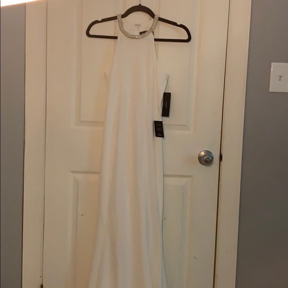 WHITE LULUS DRESS - Picture 2 of 5